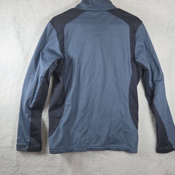 Columbia Men's Full Zip Colorblock Omni Heat Wind Block Jacket Gray Blue Small - Picture 7 of 7